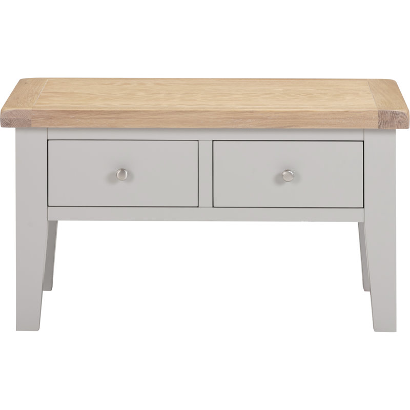 Windsor 2 Drawer Coffee Table, Grey