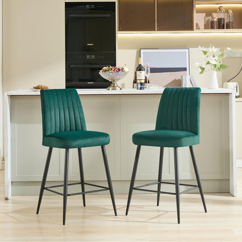 Tabourets de bar Havenleigh, Vert