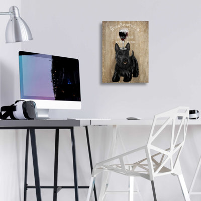 Chien au vin, terrier écossais par Fab Funky - peinture sans cadre