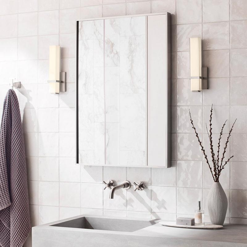 Milan 1 - Light LED Bath Bar, Satin Nickel