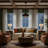 14-inch diameter integrated LED black pendant light-1796001813