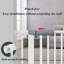 Barrière de sécurité à fermeture automatique pour bébé avec double verrouillage - barrière en métal réglable-112549154