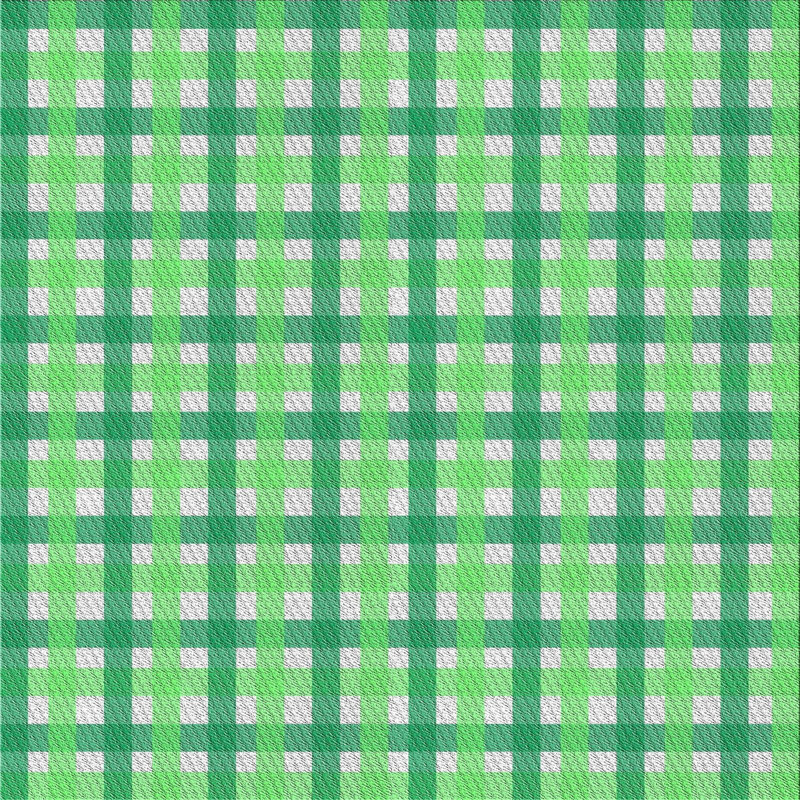 Tapis vert à motif écossais Kimura, Carré 5 pi