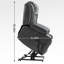 Heavy Duty Upholstered Power Lift Recliners With Massage, Modern Grey