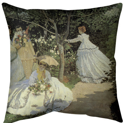 Coussin pour hommes de jardin claude monet
