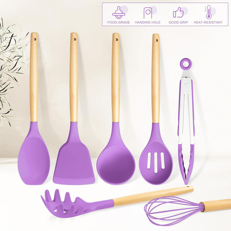 12-piece Heat-resistant Silicone Utensil Set