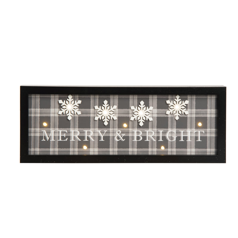 Décoration de Noël en bois 15,75 po