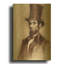 Tableau mural en métal doré « Honest Abe » de Robert Campbell, 61 x 91 cm-799925141