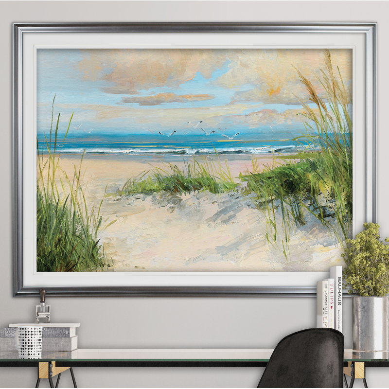 " Catching The Wind ", Silver Framed, 31" H x 43" W x 1.5" D