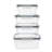 Eco-Snap Food Storage - Set of 4 Containers and 4 Lids