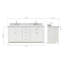 Ensemble de meuble-lavabo double 73 po Macnair-85363984