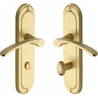 Heritage Brass Heritage Door Handle for Bathroom Ambassador Design