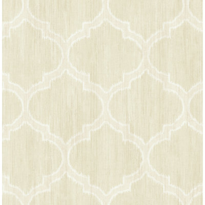 Seabrook Designs  Broderie Lattice Unpasted Wallpaper