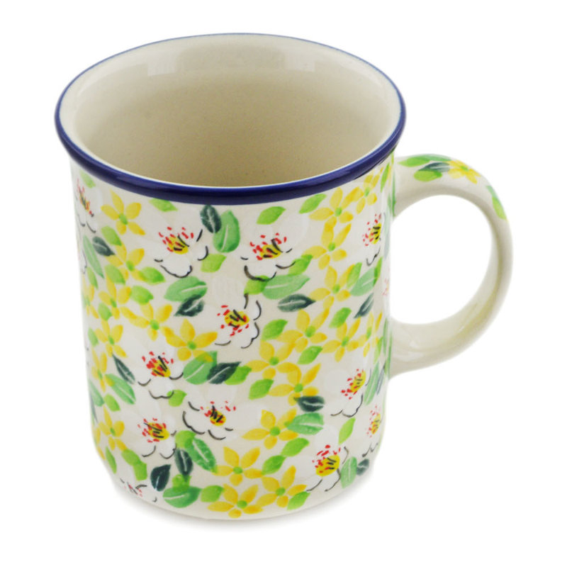 20 oz. Tasse en grès - Anémones à l'aube