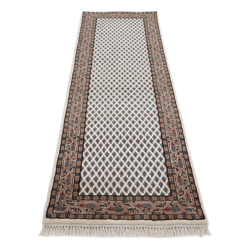 Oriental Wool Hand Knotted Area Rug, Runner 80 x 350cm