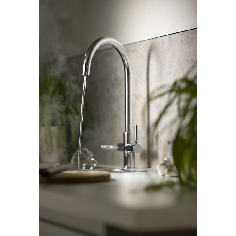 Abode Hemista Slimline 3-in-1 Hot Water Tap, Chrome