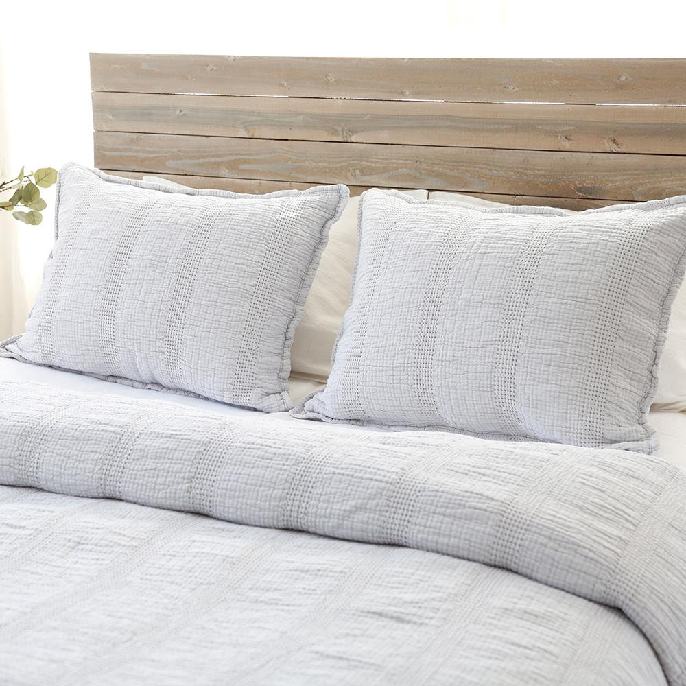 Nantucket Shams, Gray, Standard