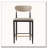 Armless Upholstered Counter Stool With Metal Frame-1027818161