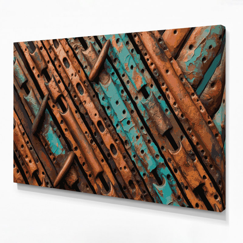 Art mural sur toile 69 "Southwestern Cowboy Horseshoe"