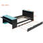 Wood Daybed With Trundle,Desk,LED Light And USB-881347372-881347374