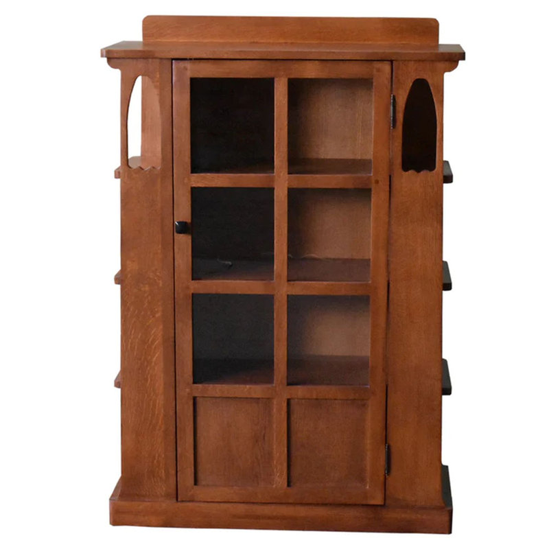 Bibliothèque standard en bois massif H 48 "x l 33" Scruggs, Brun
