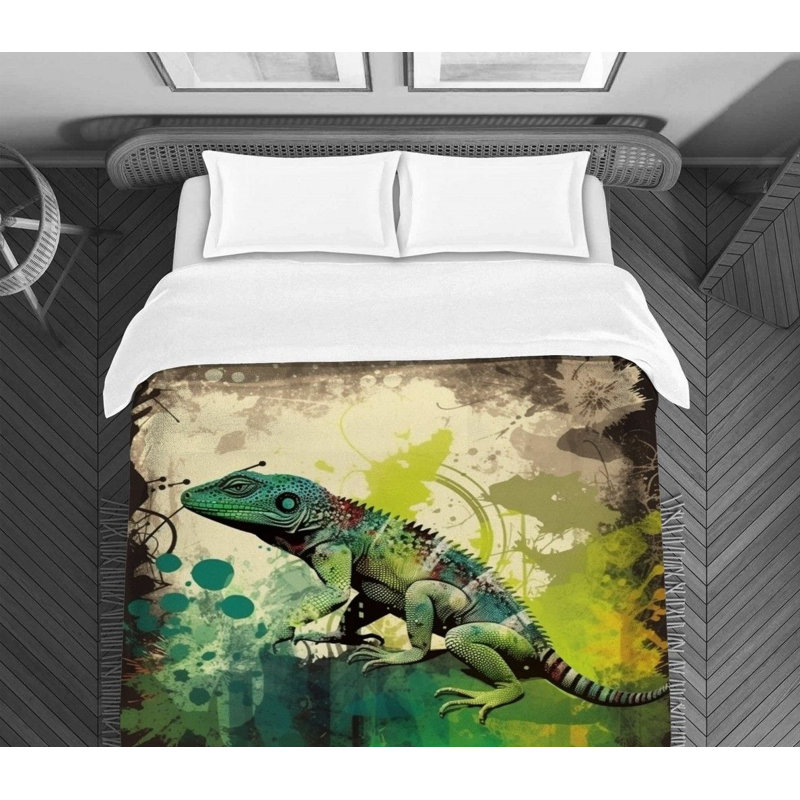 Stylish Lizard Bedding, King Comforter