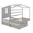 Solid Bed L Structure With Fence And Slatted Frame