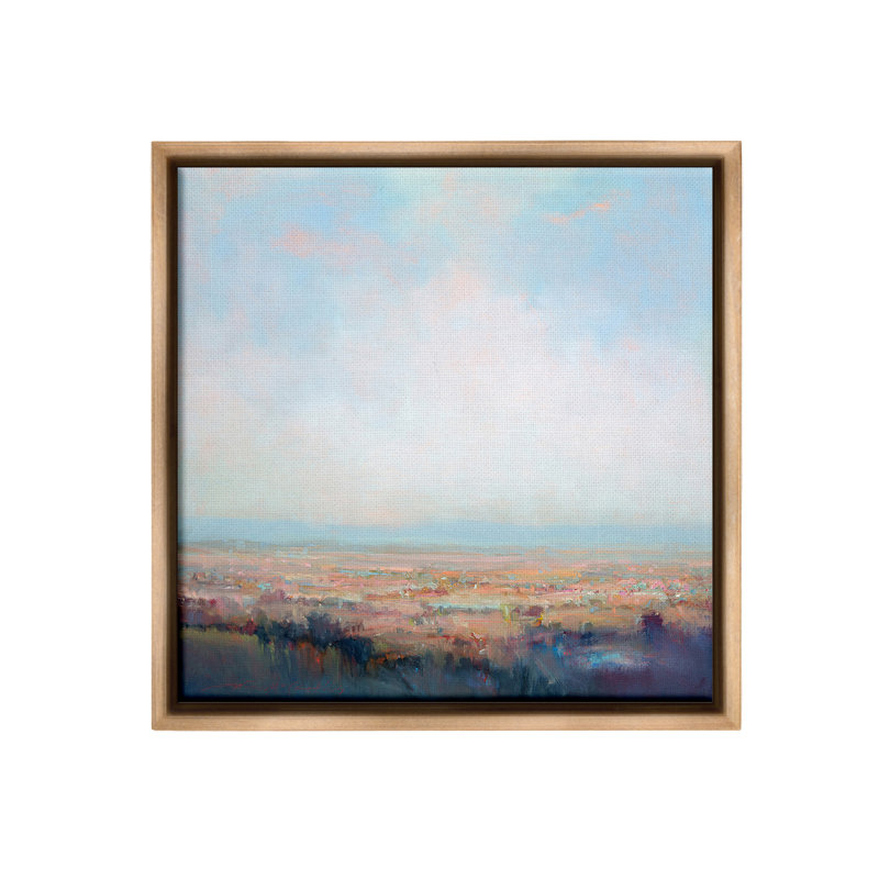 «Clear Sky Over Nature Floater Frame» par William McCarthy sur, H 18 po x l 18 po, Cadre flottant orme Montalcino
