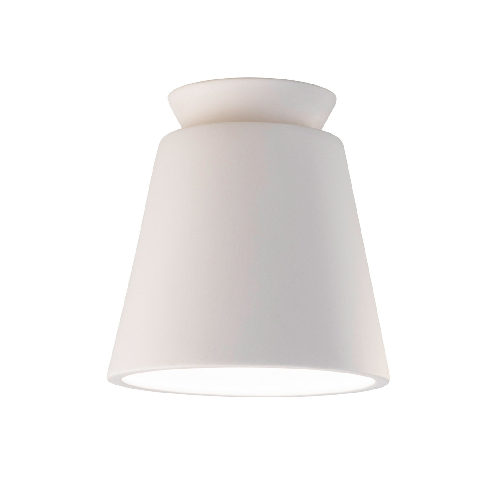 Logan 8" Single Light Flush Mount, Bisque, LED (Integrated)