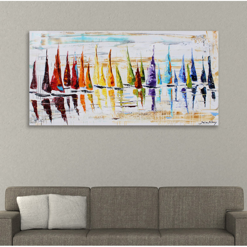 Sailing by Jolina Anthony - Wrapped Canvas Print, 46 cm H x 91 cm W