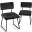 Chaise d'appoint rembourrée en velours Nikitia-967706646