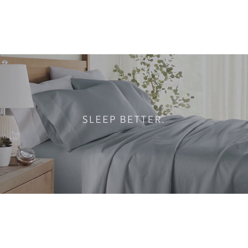 Ivory King Cotton Deep Pocket Solid Sheet Set