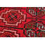 Tapis décoratif en laine rouge de conception unique noué à la main New Age 3 pi 5 po x 5 pi 2 po Bracho