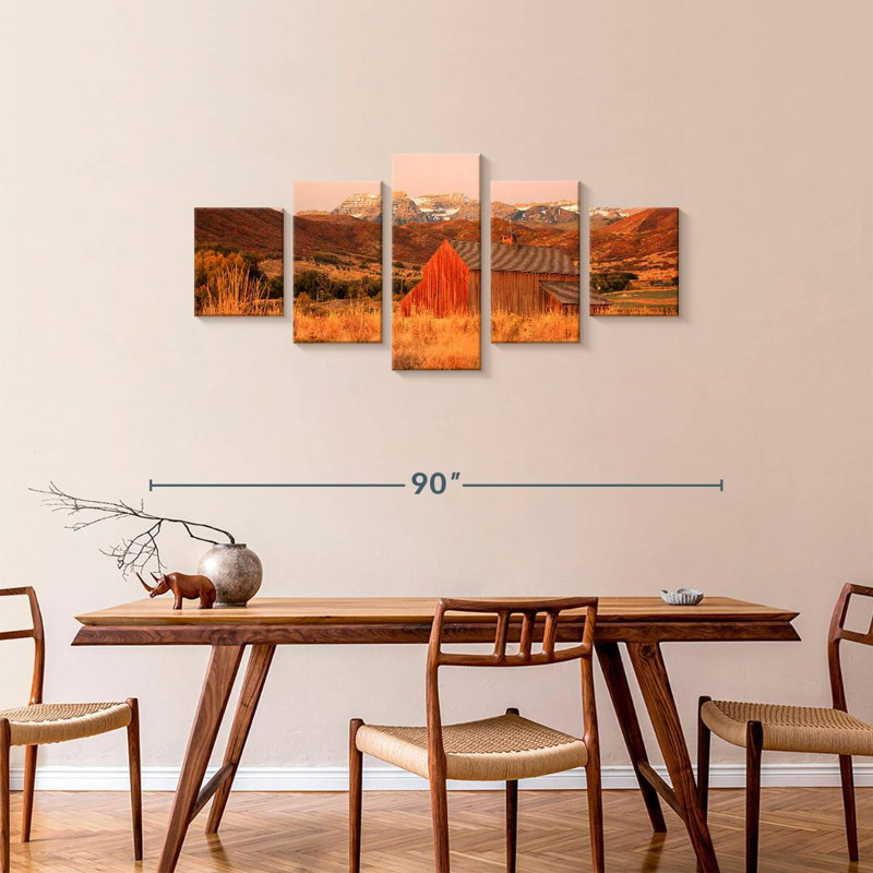 Utah Rustic Barn, 34" H x 74" W