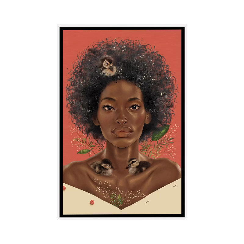 Wild Love 1 Piece Wall Art on Canvas, 152.5 cm H x 101.5 cm W, White Framed