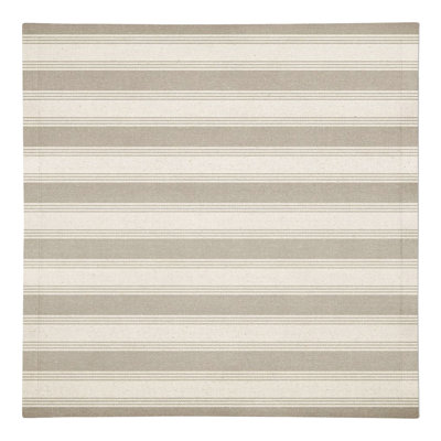 Serviette rectangulaire en coton à rayures