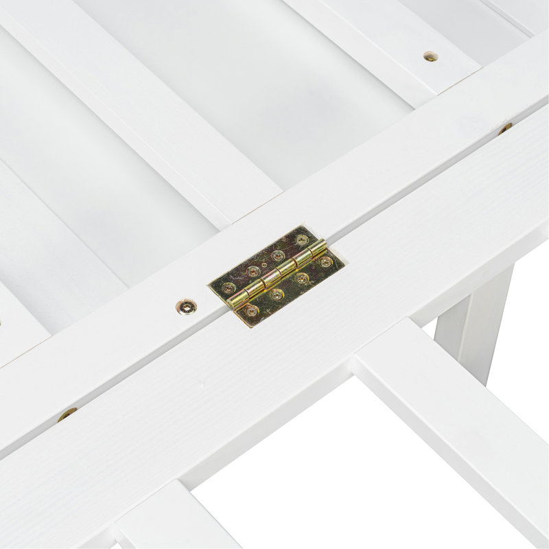Grand lit escamotable avec rangement intégré, White