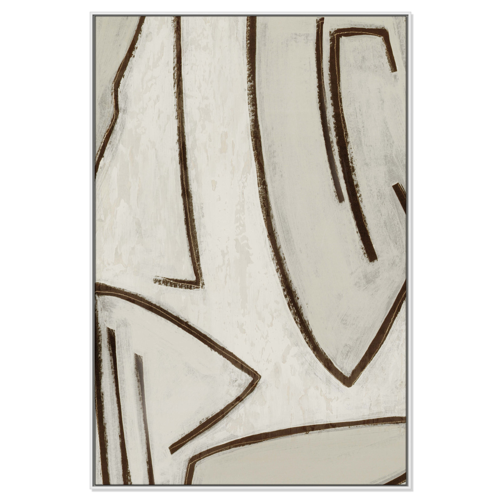 Line Work II, 41.5" W x 61.5" H, White