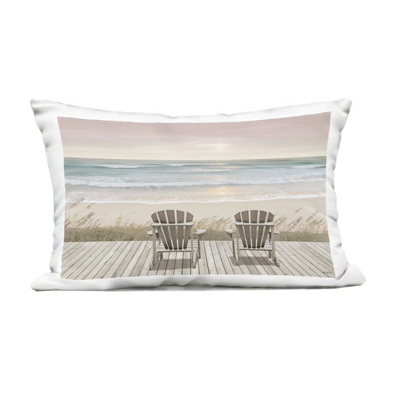 Coussin d'extérieur en regardant le pastel «Sunset»