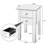 Mcanally Glass Top 2 - Drawer End Table