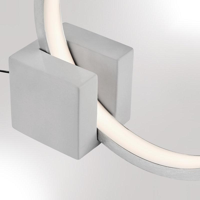 Lampe de table 12,5 po Chocheles, Ciment / aluminium