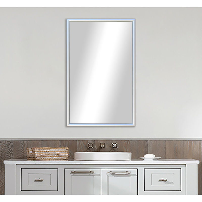 Miroir décoratif moderne et contemporain fait à la main Derosier, H 24,75 po x l 8,75 po