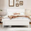 Lit plateforme Mid-Century en bois avec tête de lit et lattes en bois-114265486-114265489