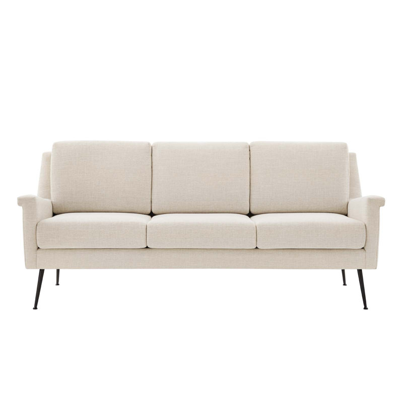 Chesapeake Upholstered Fabric Sofa by Modway, Beige