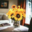Arrangement floral tournesol dans un vase