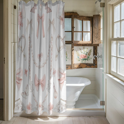 Blush Charm - Premium Shower Curtain 103