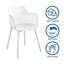 Patio Dining Armchair with Cushion-1089135013