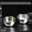 Buckingham Salad Mixing Bowls Pack of 2 Stainless Steel Matt Finish 14 Cm 0.7 Litre