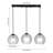 Modern 3-Light Crystal Pendant Chandelier