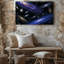 Toile dans un tableau cosmique à couper le souffle, un tableau de galaxies s'étale sur un fond noir velouté-1437436439